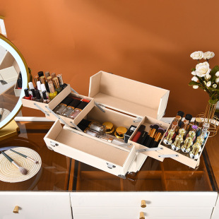 New Tattoo Tool Box, Large-Capacity Makeup Box, Female Makeup Artist Travel Beauty Storage Eyelash Tattoo Eyebrow Suitcase