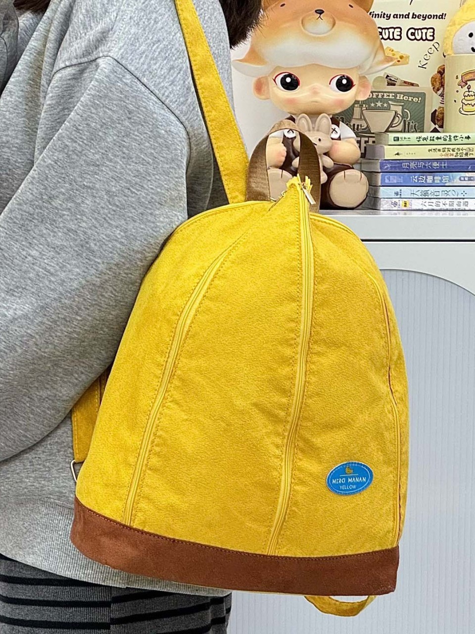 小清新高颜值双肩背包女生2026新款百搭大容量撞色初高中学生书包