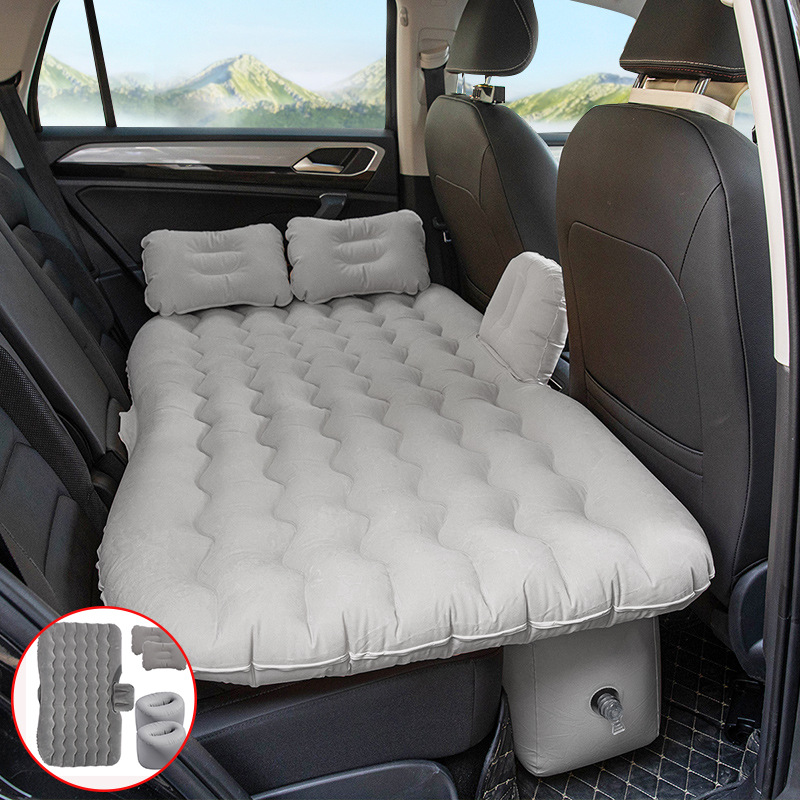 Vehicle-mounted inflatable bed: Qìchē Car Interior Folding - gray