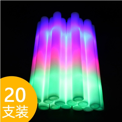 Sponge colorful flashing light stick from foam