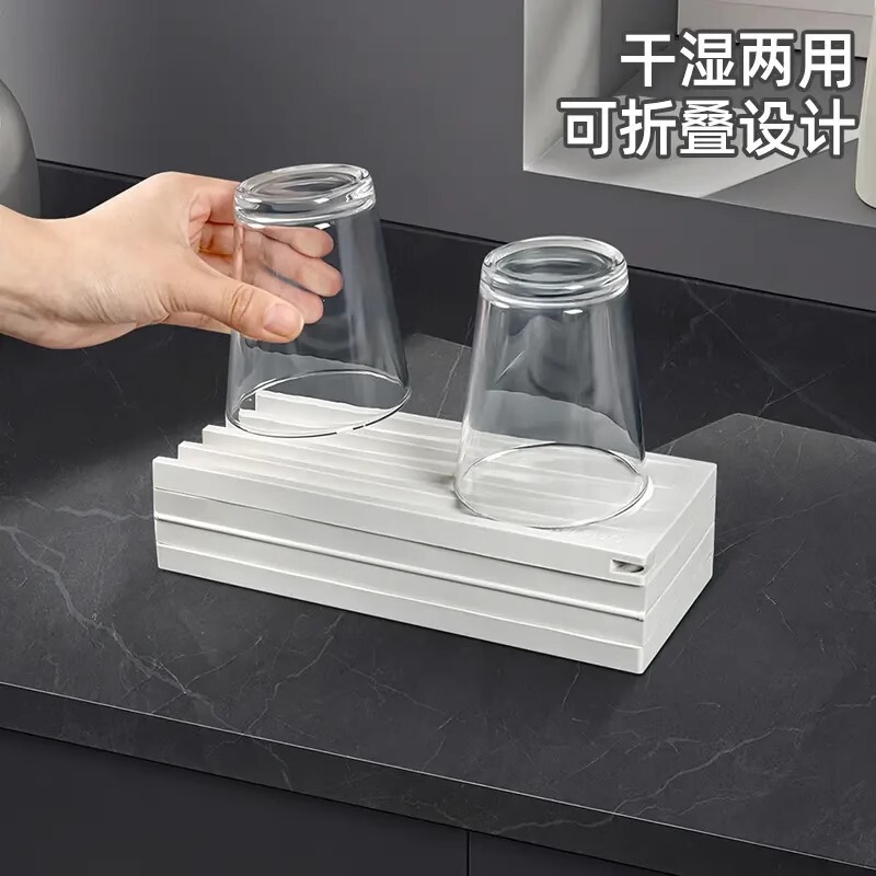 新しいキッチン折りたたみ排水マットプレースマット断熱マット火傷防止マット滑り止めマットキッチンカウンタートップ正方形排水マット|undefined