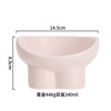 Pet supplies Pet bowl Macaron Ceramic Cat Bowl Bowl Ploves Crowded neck feed food and drink water bowl