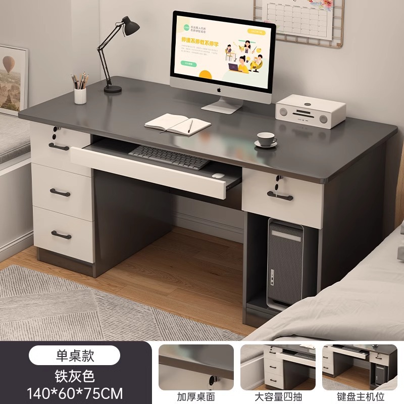 Escritorio de escritorio, escritorio de escritorio, escritorio de estudio de dormitorio, escritorio de trabajo simple con cajón, escritorio de oficina