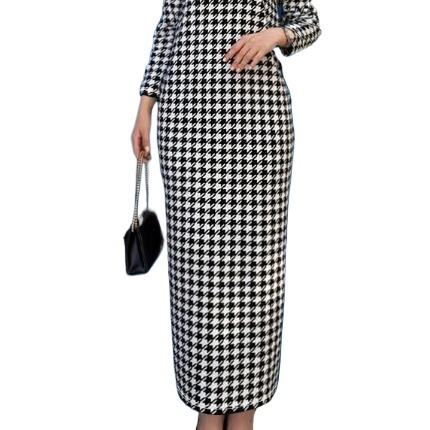 suits dress and long coat 2 pieces sets ladies winter suits