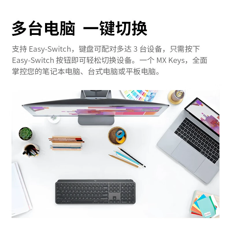 LOGITECH Logitech MX Keys Commercial Edition Wireless Bluetooth keyboard USB dual -mode ultra -thin full -sized commercial version