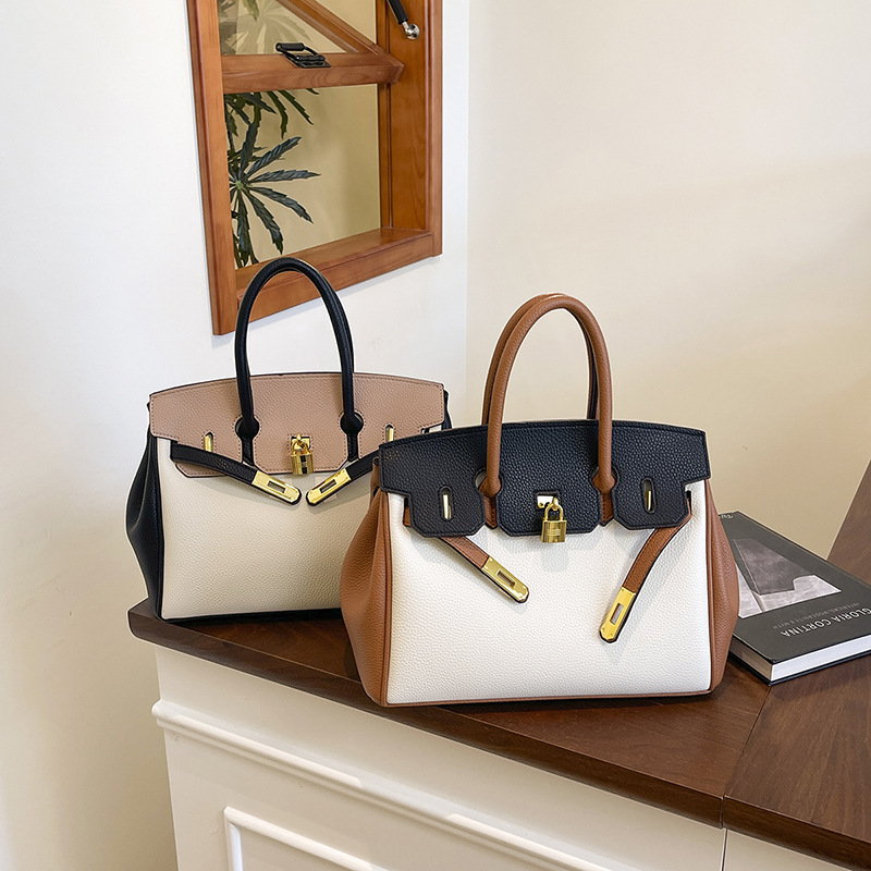 (Cross-border trading), fashionable platinum capacious one-shoulder bag