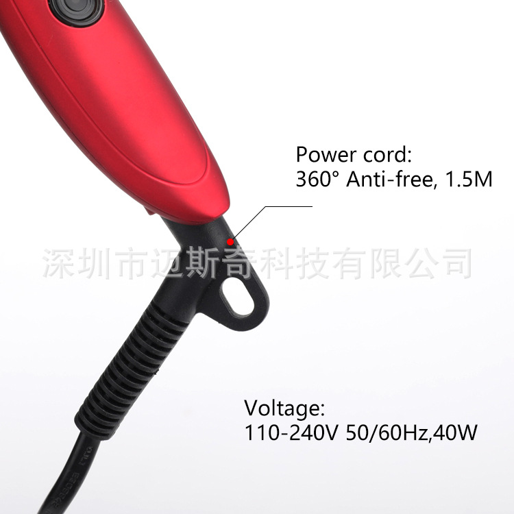 迷你电动发刷快速热梳电动离子直发刷陶瓷热梳电动直发刷