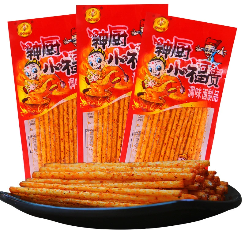 Божественная кухня Xiaofugui Hot Strip Чунцин Сычуань 8090 Классические закуски детства Ностальгические закуски Подарочная сумка для глютена