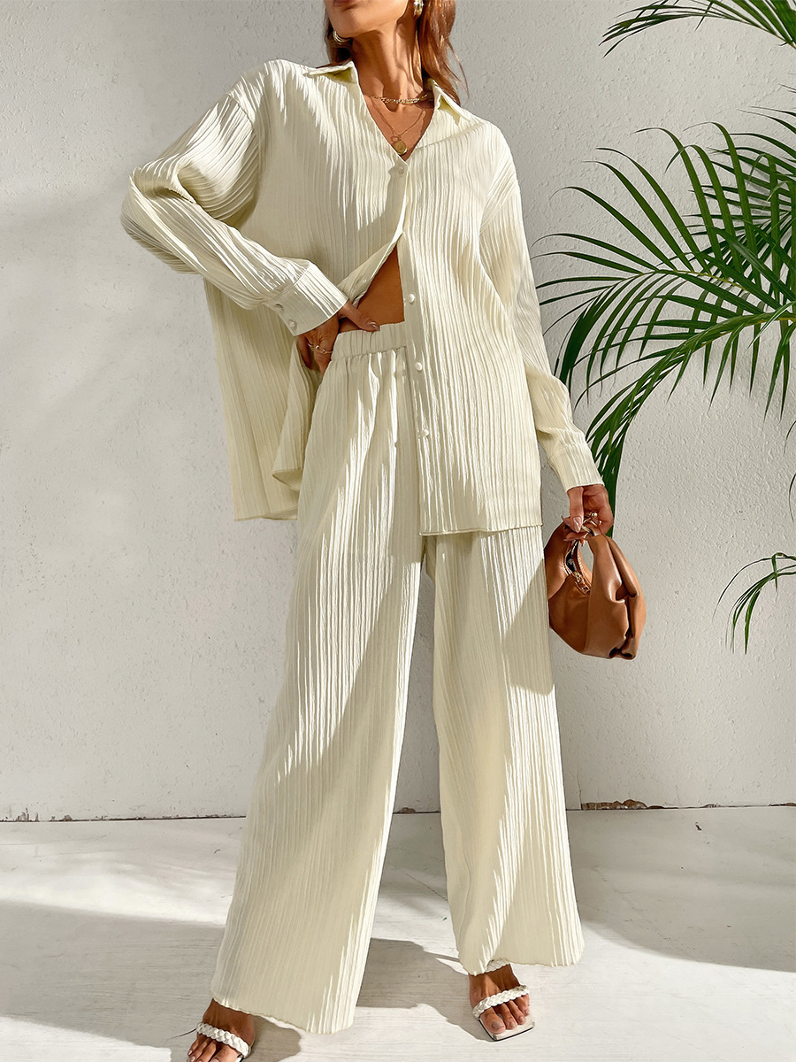546g Weight Long Sleeve Sleeve Length 4-Way Stretch Fabric, Cotton Silk, Polyester Fabric Type Pant Co-ord Set Sets Type 2 Piece Set Quantity Daily Occasion Breathable Function Regular Fit Fit Type Solid Color Pattern Spring, Autumn Season Women'S Gender Patchwork Design Fashion Style Daily Women'S Fashion Solid Color 4-Way Stretch Fabric Cotton Silk Polyester Patchwork Pant Co-ord Set Pants Sets 6