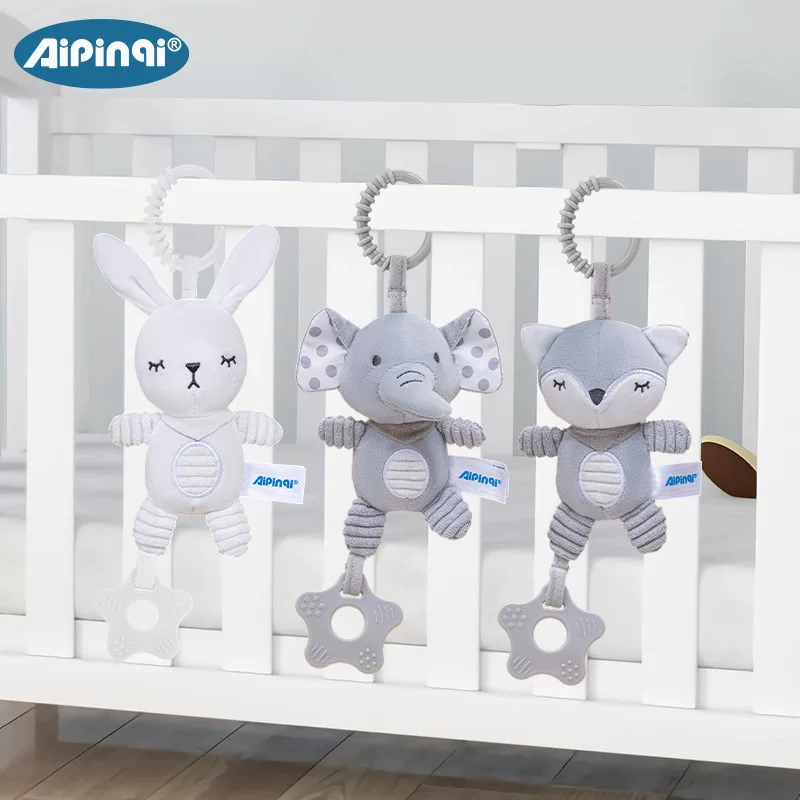 Детская коляска-игрушка aipinqi, музыкальная погремушка-подвеска, новая коллекция, 0–1 год, можно кусать