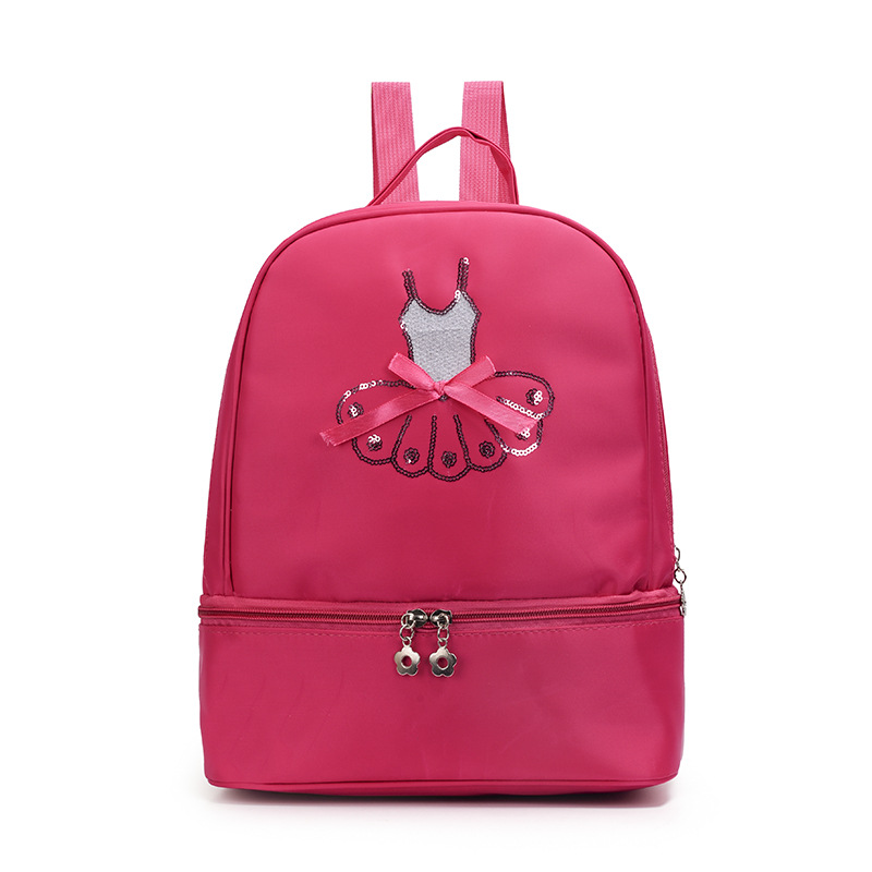 Nuevo paquete de baile infantil coreano bolsas de almacenamiento bolsas de baile latinas bolsas de gran capacidad de hombro de mujer mochila de baile impresa LOGO