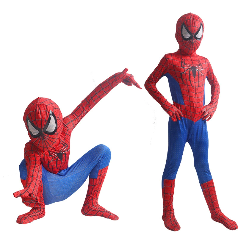 Человек-паук экспедиция одежда необычный onesie детский костюм на Хэллоуин костюм Майлз Железный