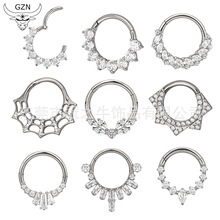 冠之牛F136/G23钛爆款通钛合金鼻环耳软环跨境热销厂家直供