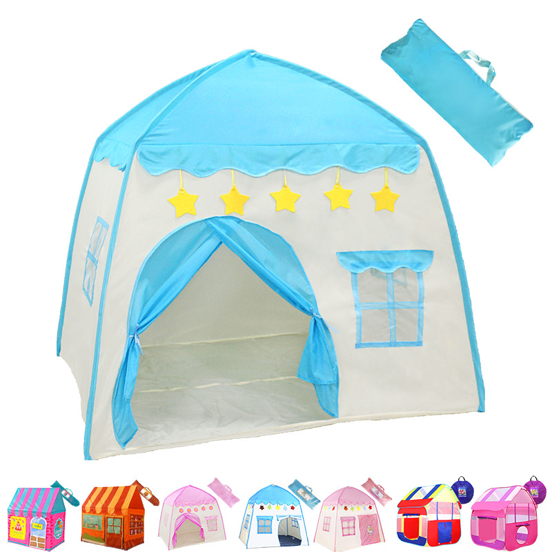 跨境亞馬遜兒童帳篷遊戲屋 小花房子公主城堡 室內外帳篷沙灘帳篷