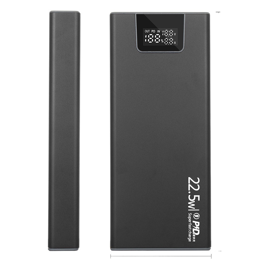 Soldadura-libre 8-sección desmontable aleación de aluminio pantalla digital carga rápida potencia Banco chaqueta pcba 18650 caja de batería