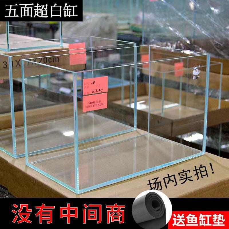Jingjing 5 ライン超白色ガラス水槽小型デスクトップ裸水槽リビングルーム水槽家庭用カメ水槽水族館|undefined