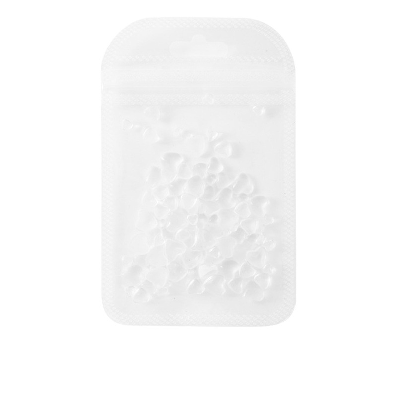 2022 Internet celebridad estilo clavo taladro luz cambiante hielo transparente melocotón corazón amor diamante uñas joyería DIY accesorios uñas decoraciones