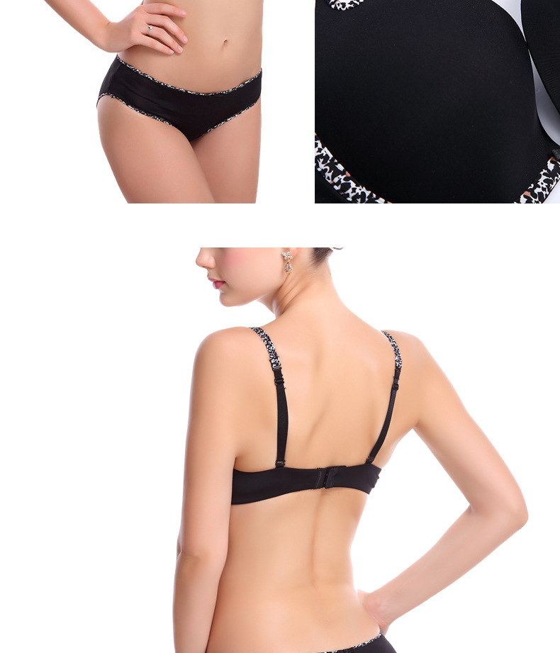 Fengqiu Winter New Bra Set with Smooth Steel Rim Memory Cotton Thickened Gathering Women's Underwear_voghion.com