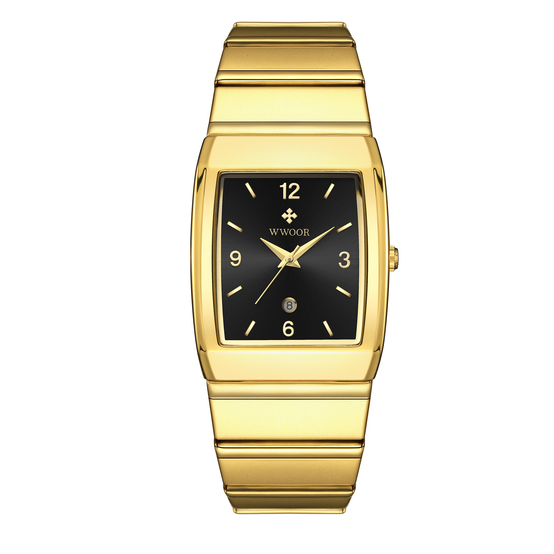 8888 golden shell black surface