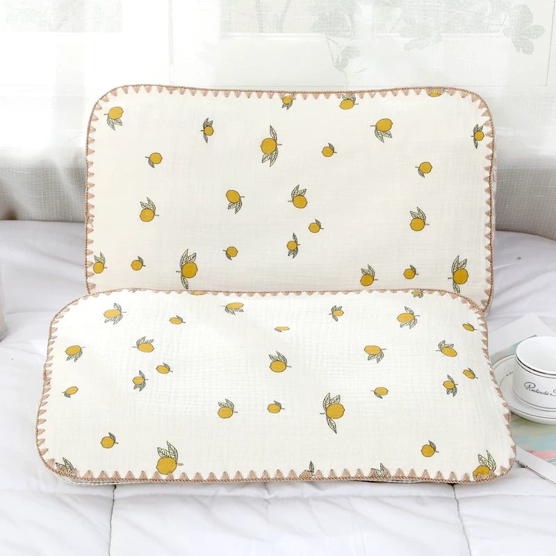 Cotton gauze breathable pillow for kindergarten for students