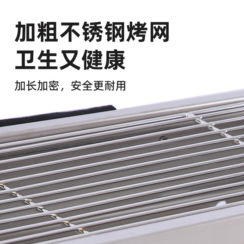 跨境热销不锈钢烧烤炉户外便携可折叠烧烤架露营庭院烤炉炭炉批发|undefined