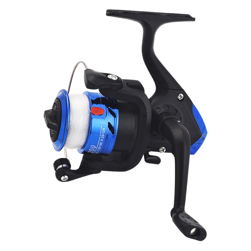 Type 200 small fishing wheel with line fishing wheel spinning wheel fishing wheel rock fishing wheel fishing gear sea Rod Road Asian rod fishing wheel
