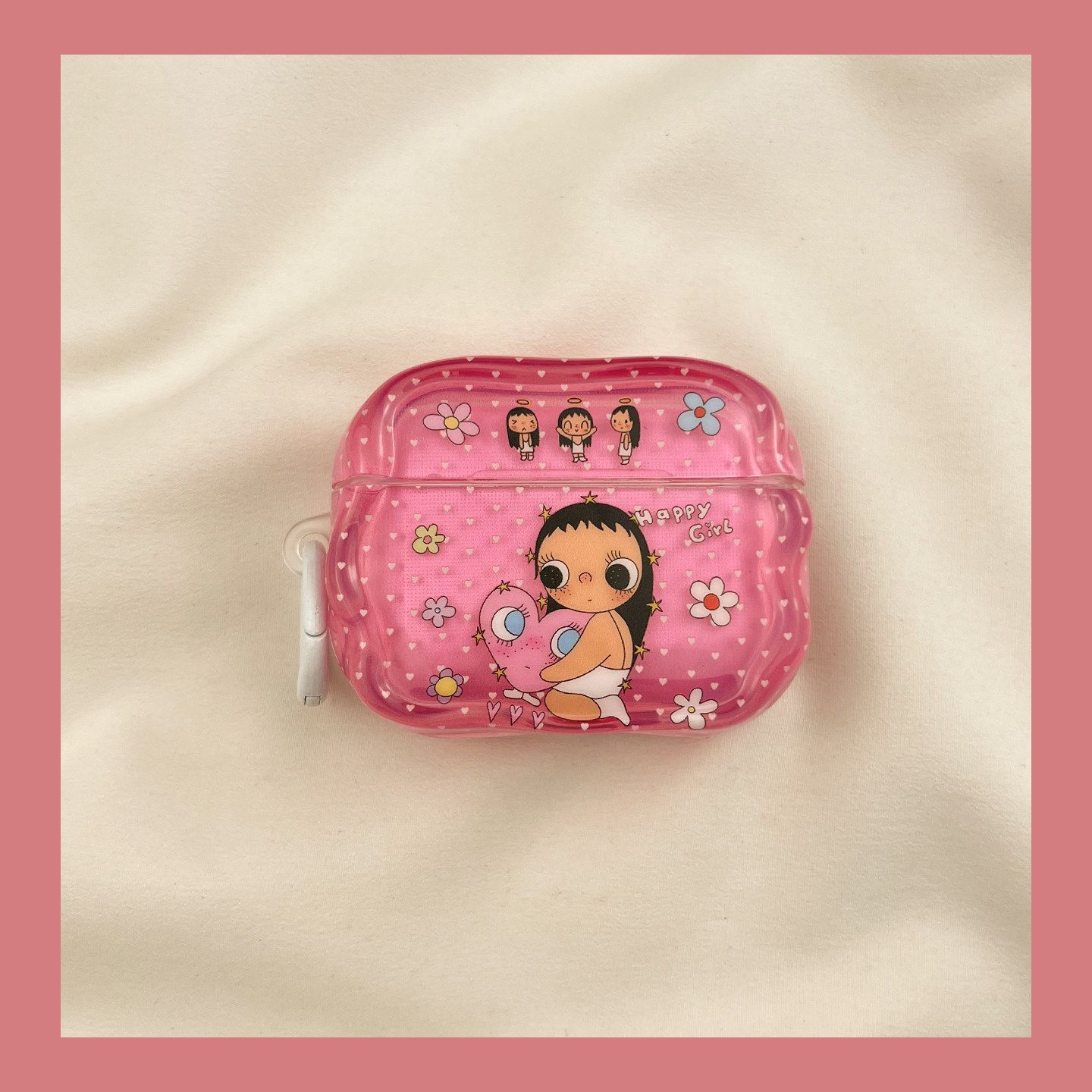 Wave Point Love Xiaoyu para AirPods4 caso de protección Bluetooth Huaqiang Bei 5 generación AirPod Pro3 cubierta de auriculares