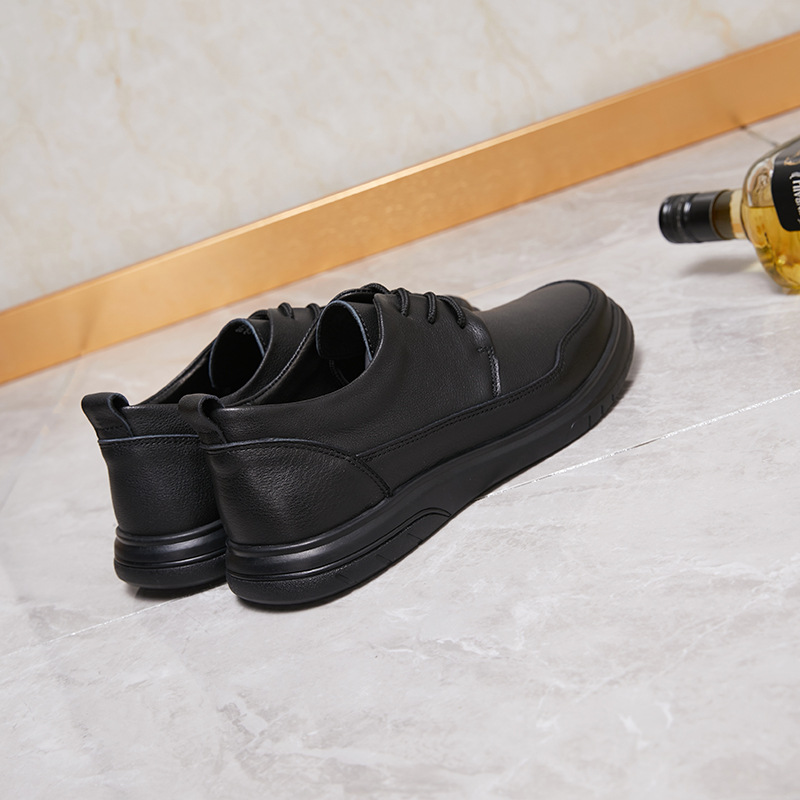 Men's comfortable breathable casual leather shoes_voghion.com