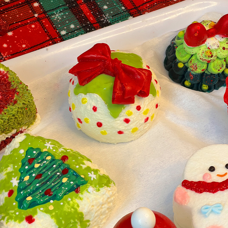 Navidad pellizco pellizco viejo muñeco de nieve sensación de barro alce descompresión juguetes de alto valor regalo rebote de grado alimenticio