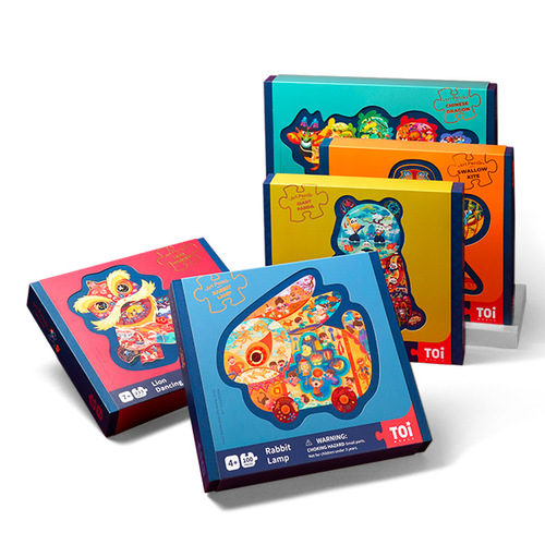 TOI Tuyi National Style Art Puzzle Children's National Trend Puzzle Early Education Toy Gift Box Traditional Culture Puzzle