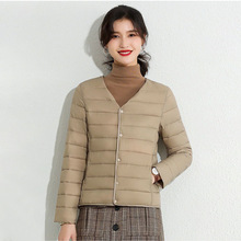 2024新款轻薄小棉衣女贴身棉服女棉服内胆大衣伴侣时尚内穿无领简