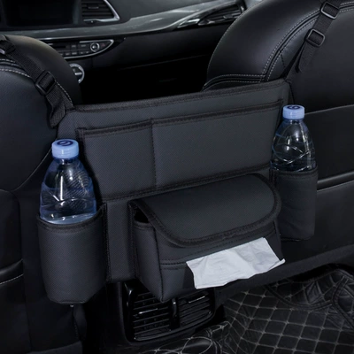 Car Supplies, Car storage bag/box - h708-seat-room-fashion-grain-pattern-a-pure-black