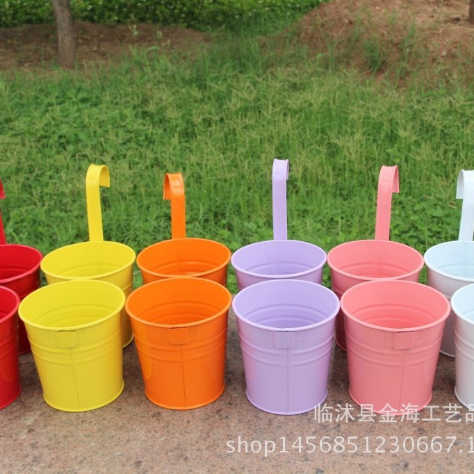 Amazon re pin detachable hook flower pot hook keg tin keg fleshy flower pot tin bucket