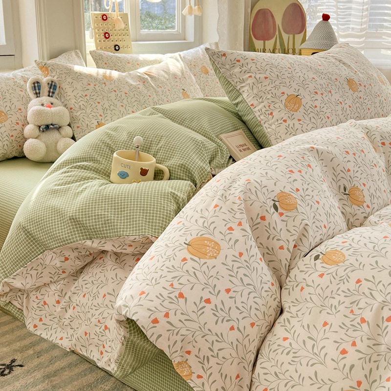 100% Xinjiang algodón cuatro piezas de ropa de cama madre y bebé sábanas de cama cubierta de algodón dormitorio tres piezas