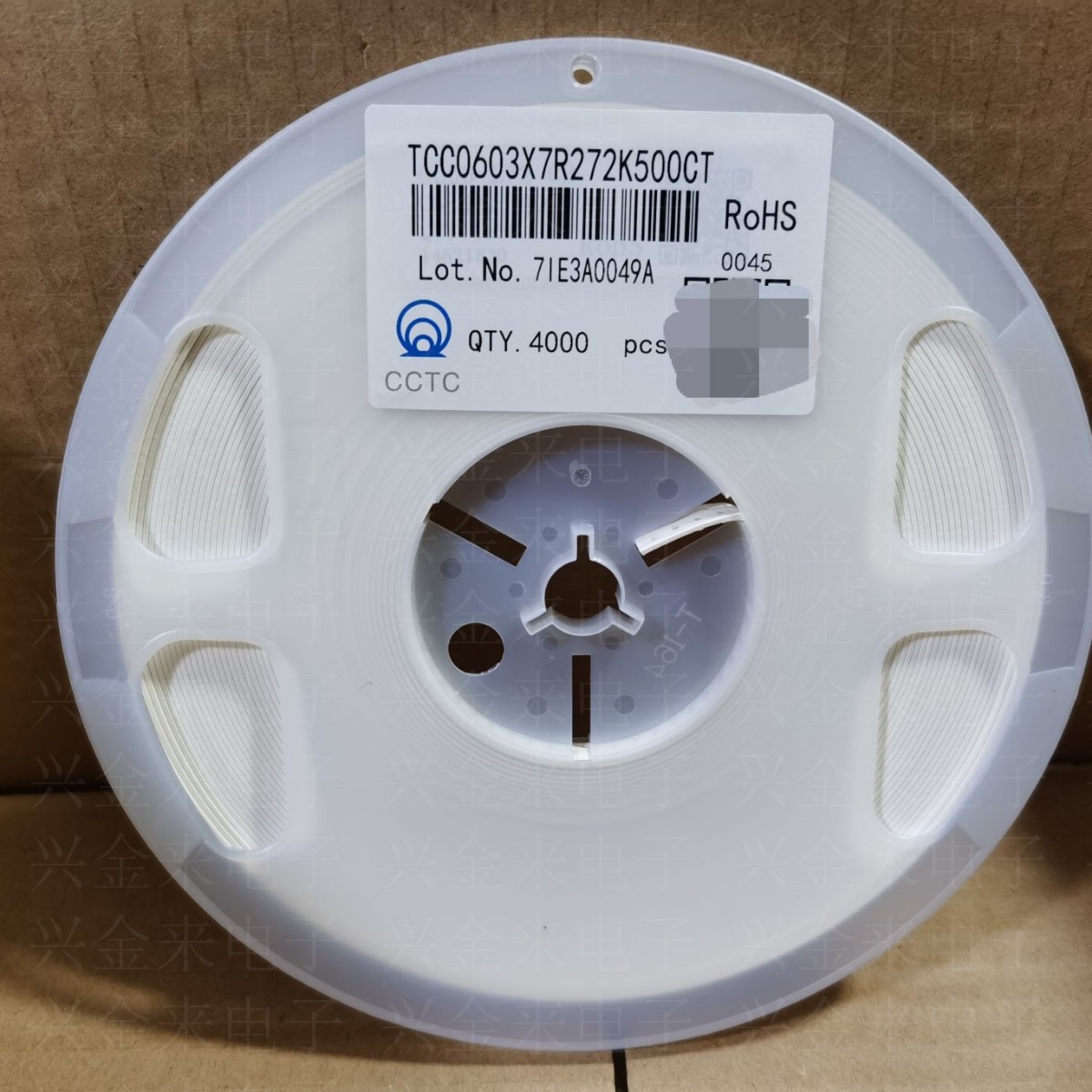 陶瓷贴片电容0603 1608 272K 2.7NF 2700PF 10% 50V贴片电容现货