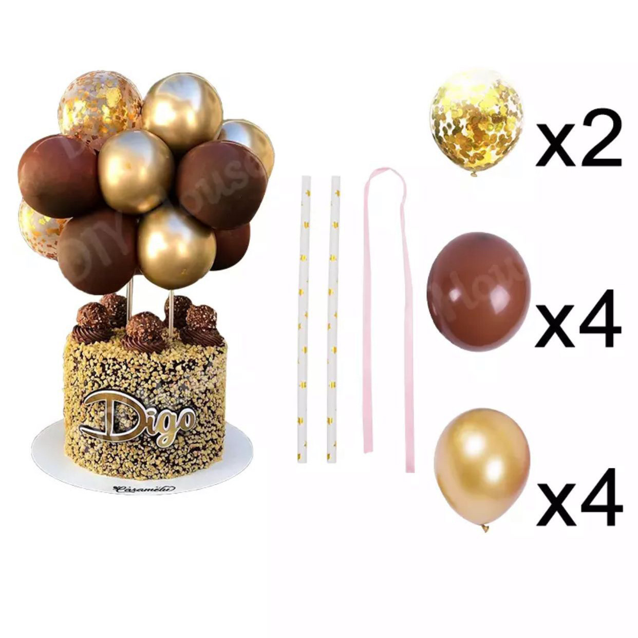 Colorful Pattern Birthday Colorful Emulsion Metal Party Balloons 1 Set