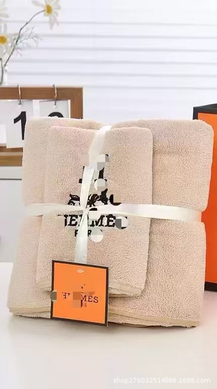 2-teiliges besticktes Badetuch-Set, Haushalt, Strandtuch, Partnerset