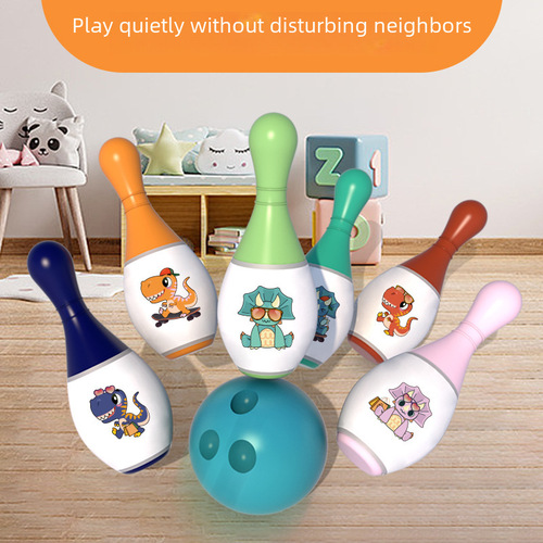 Children's Dinosaur Bowling Kids Interactive Leisure Indoor Sports Game Role Play Preschool Handmade Ball Toy
