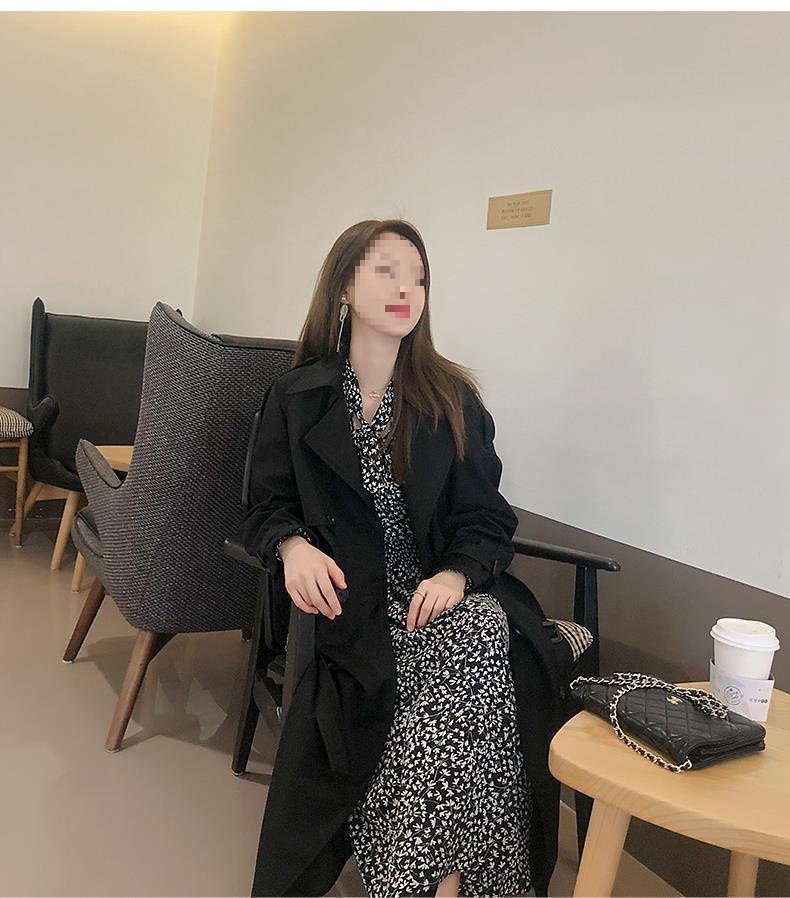 Eleganter Damen Trenchcoat Für Den Herbst Mittellang Fallend_voghion.com