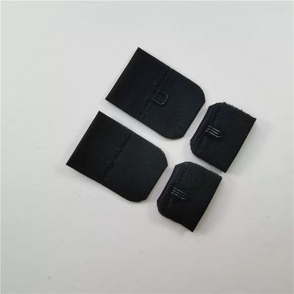 One row one button underwear extension buckle 2cm nylon coated bra extension buckle black back buckle