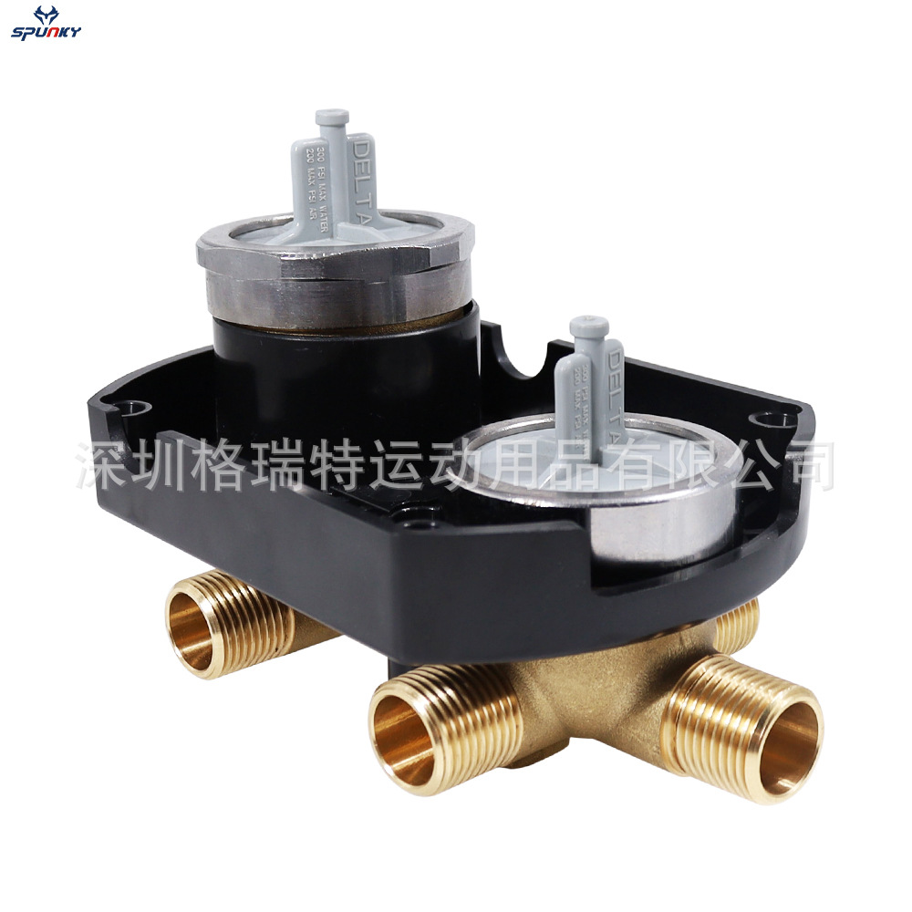 亚马逊R22000集成淋浴分流阀套件淋浴阀门黄铜3档6档通用分流器