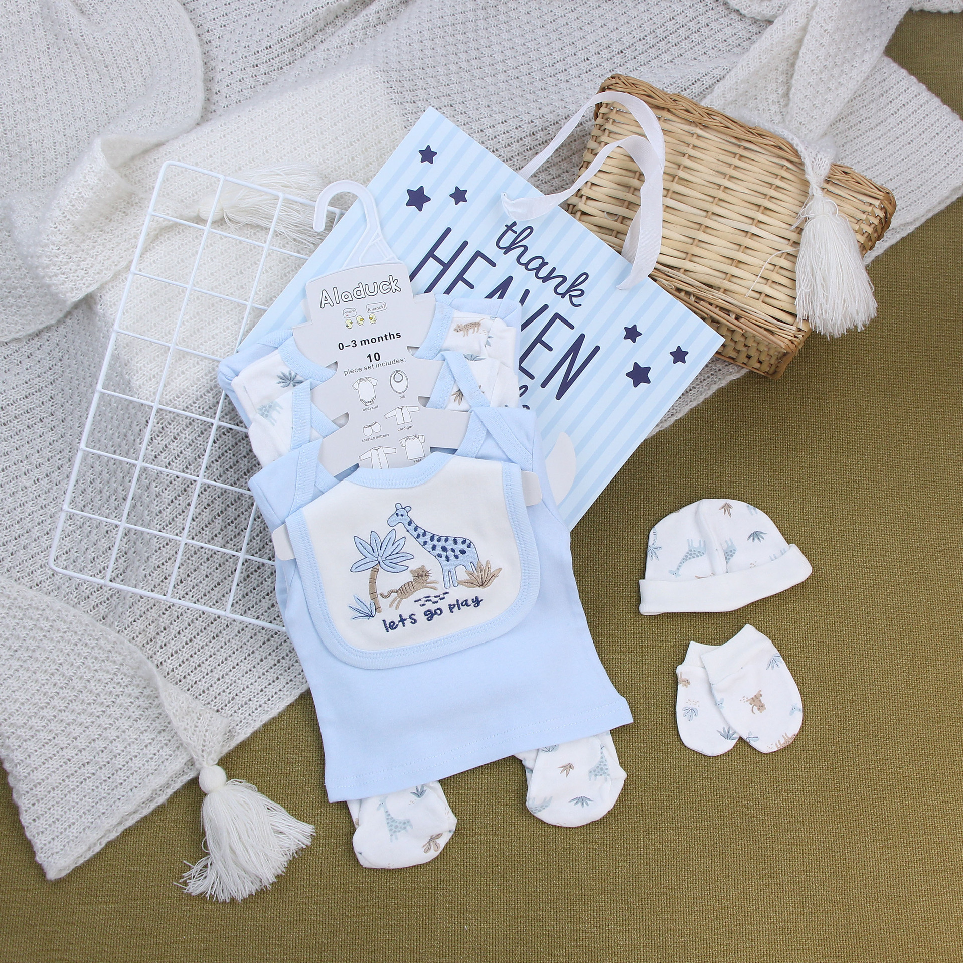 Caja de regalo de recién nacidos, ropa de escalada unida, ropa de algodón, ropa de bebé de luna llena, ropa de bebé para hombres y mujeres image 40