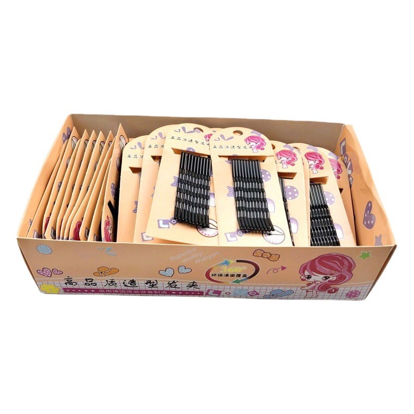 Hairpin One-Word Clip Girl Bangs Broken Hair Side Clip Korean High-Quality Black Style Fixed Hairpin Clip Headwear