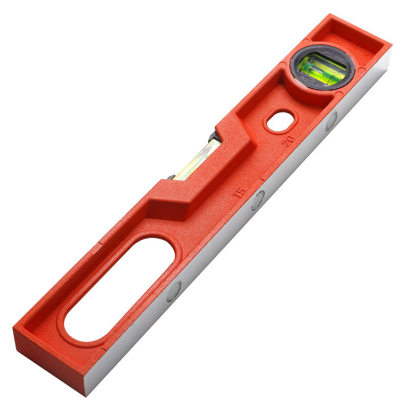 Fábrica de suministro de regla horizontal de alta precisión, mini regla de equilibrio, aleación de aluminio fundido, cinta sólida magnética fuerte para el hogar