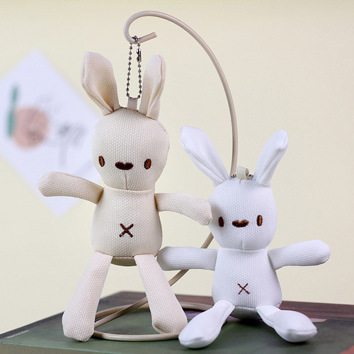 Corn Rabbit Plush Toy Beanie Rabbit School Bag Clothing Pendant Keychain Doll Accessory Rabbit Rag Doll Gift