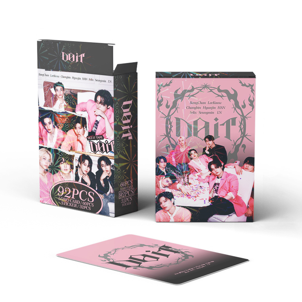 92–124 Stück SKZ IT TAPE: DO IT Neues Album-Fotokarten-Set – koreanische Idol-LOMO-Karten zum Sammeln mit Bonus-Aufklebern – Detail 10
