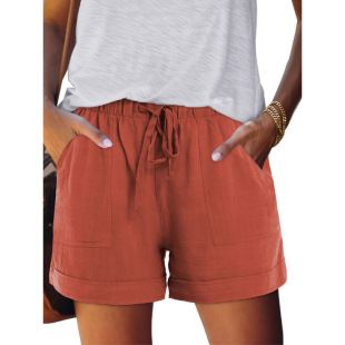 C 17645 High-waisted Camo Leopard Shorts �����Բʱ��y��ѝ��
