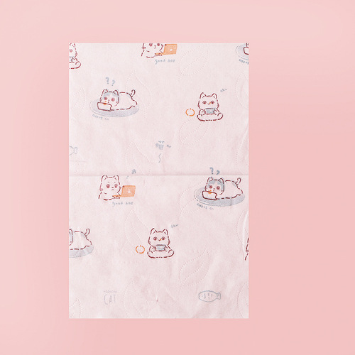Cartoon Fashion Printed Tissue Paper Small Packet Portable Printed Tissue Paper Toilet Paper Factory Wholesale Dropshipping