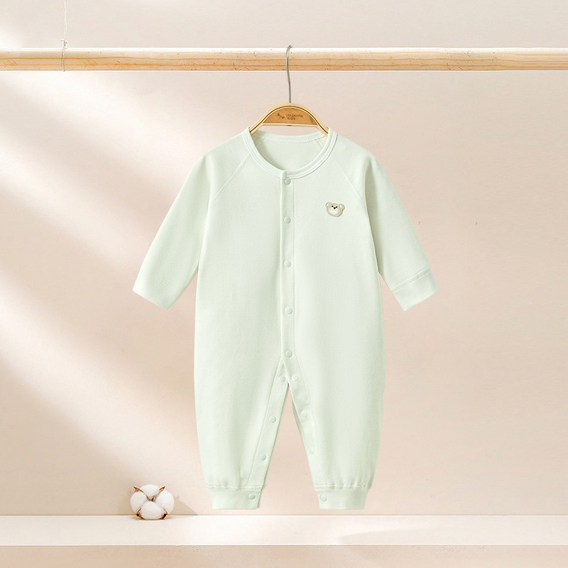 Primavera, otoño, invierno, camiseta de bebé, pijamas de primer año para hombres y mujeres, ropa caliente de otoño para niños pequeños, ropa de bebé