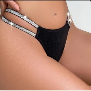 Cross-Border European and American One-Piece Pure Lust Sexy Low-Waist 100kg Sexy Panties Pure Vaginal T-String Panties